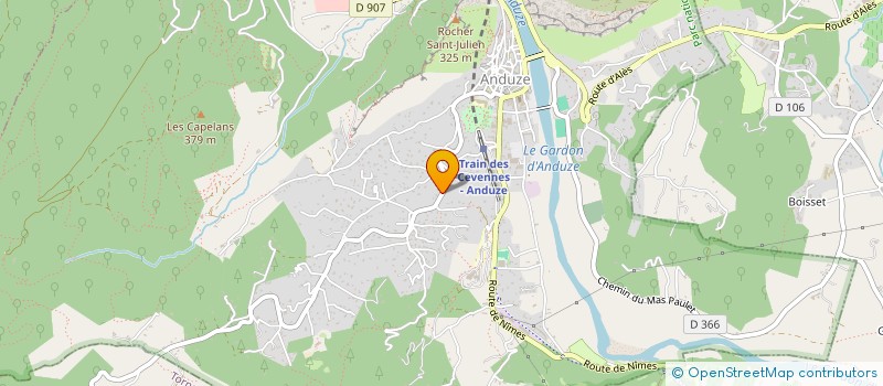 localisation de l'entreprise MONSIEUR JAMES GRIMONT  ANDUZE