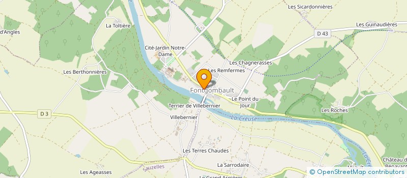 localisation de l'entreprise MONSIEUR JAMES HALBERT à FONTGOMBAULT