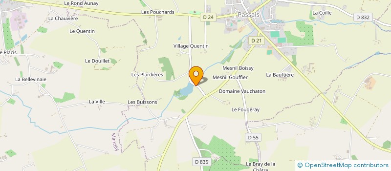 localisation de l'entreprise MONSIEUR JAMES HAYES à PASSAIS VILLAGES