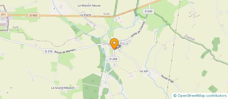 localisation de l'entreprise MONSIEUR JAMES HEROUIN  ORIGNY-LE-ROUX