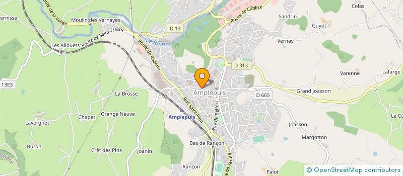 localisation de l'entreprise MONSIEUR JAMES HERRING  AMPLEPUIS