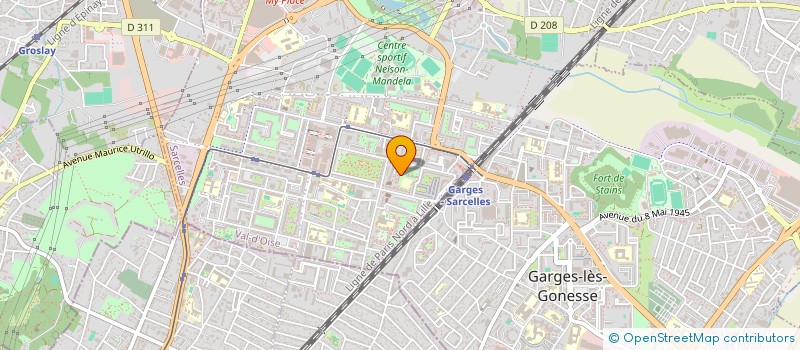 localisation de l'entreprise MONSIEUR JAMES HIPPOLYTE  SARCELLES