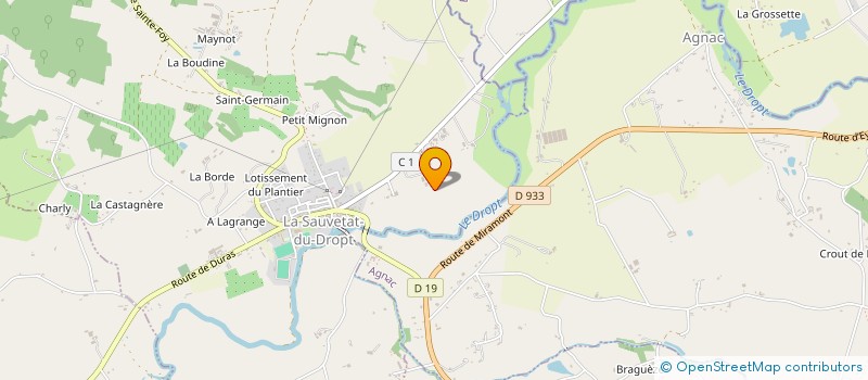 localisation de l'entreprise MONSIEUR JAMES HODGETTS  ALLEMANS-DU-DROPT