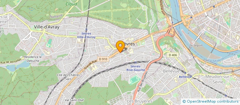 localisation de l'entreprise MONSIEUR JAMES HOUYEZ à SEVRES