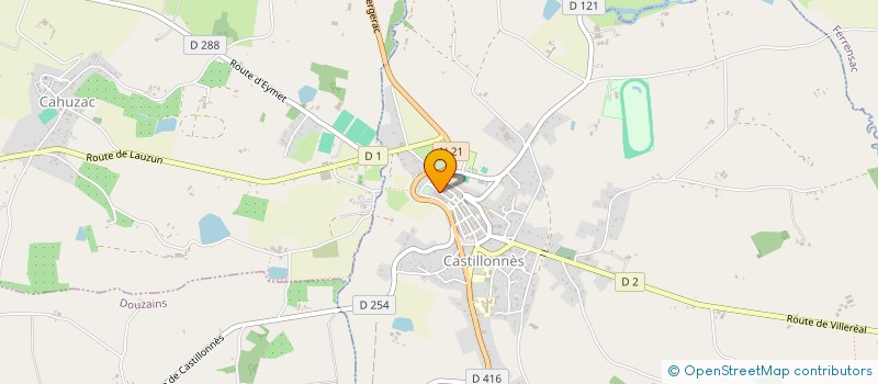 localisation de l'entreprise MONSIEUR JAMES INMAN  CASTILLONNES