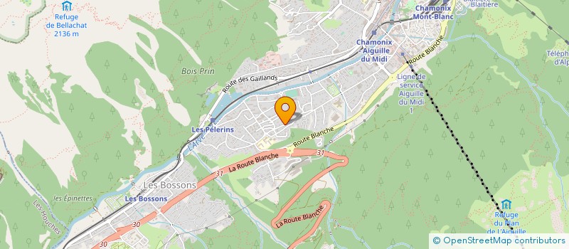 localisation de l'entreprise MONSIEUR JAMES ISZATT  CHAMONIX-MONT-BLANC