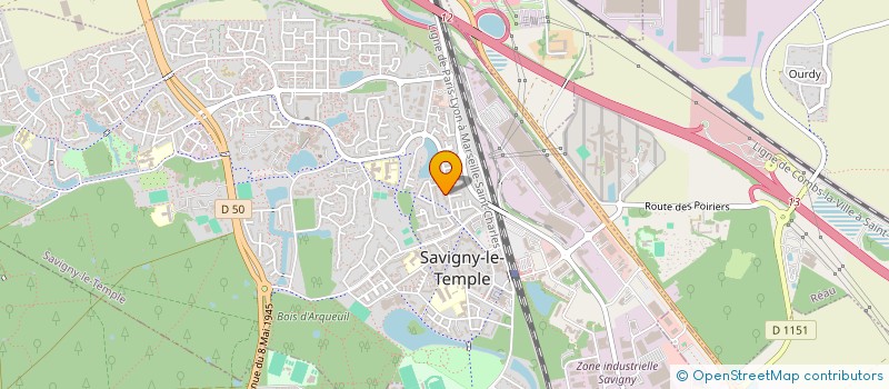 localisation de l'entreprise MONSIEUR JAMES-JUNIOR PAMARA  SAVIGNY-LE-TEMPLE