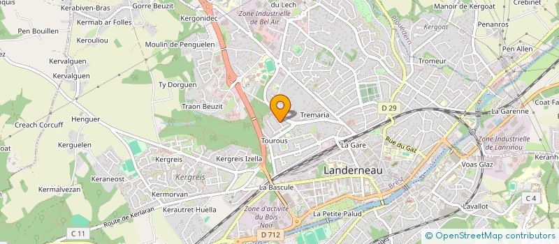 localisation de l'entreprise MONSIEUR JAMES KERIEL à LANDERNEAU