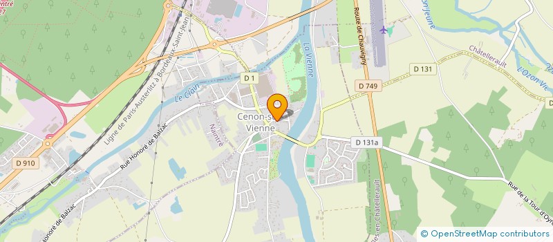 localisation de l'entreprise MONSIEUR JAMES KERN  CENON-SUR-VIENNE