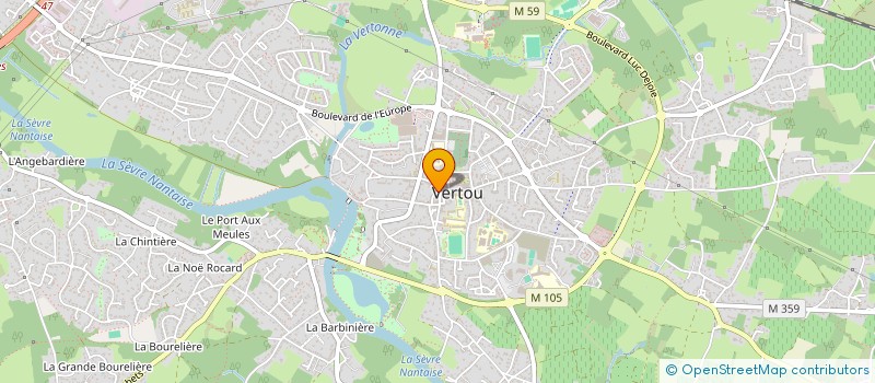 localisation de l'entreprise MONSIEUR JAMES LASSEY  VERTOU