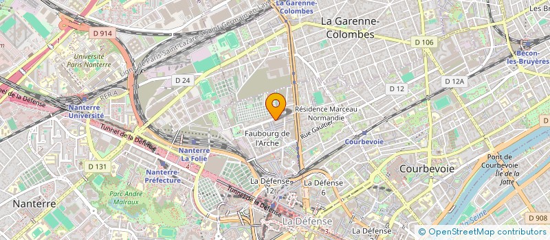 localisation de l'entreprise MONSIEUR JAMES LAURENCE MILLAR à COURBEVOIE
