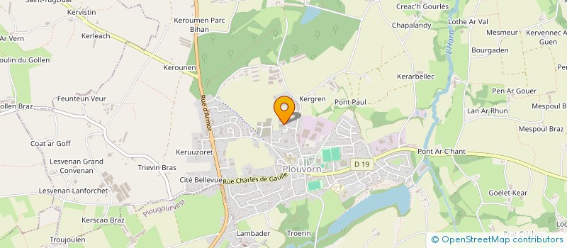 localisation de l'entreprise MONSIEUR JAMES LE JOLY  PLOUVORN