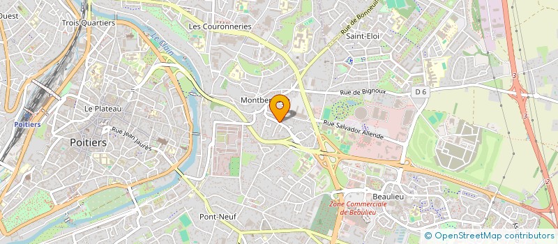 localisation de l'entreprise MONSIEUR JAMES LEBON  POITIERS