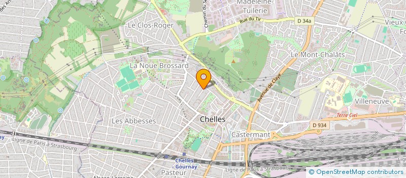 localisation de l'entreprise MONSIEUR JAMES LEBRETON  CHELLES