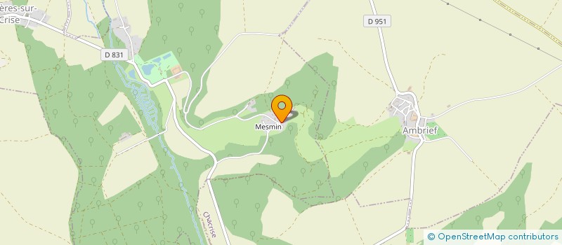 localisation de l'entreprise MONSIEUR JAMES LEBRUN  CUISY-EN-ALMONT