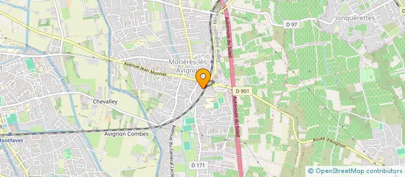 localisation de l'entreprise MONSIEUR JAMES LECOMTE  MORIERES-LES-AVIGNON