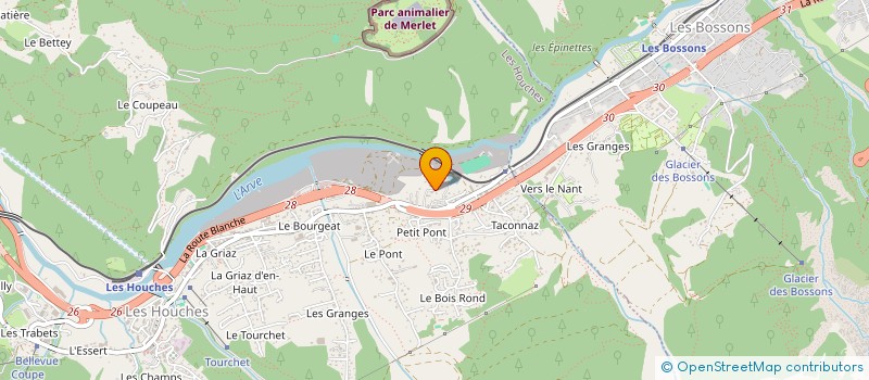 localisation de l'entreprise MONSIEUR JAMES LEE à LES HOUCHES