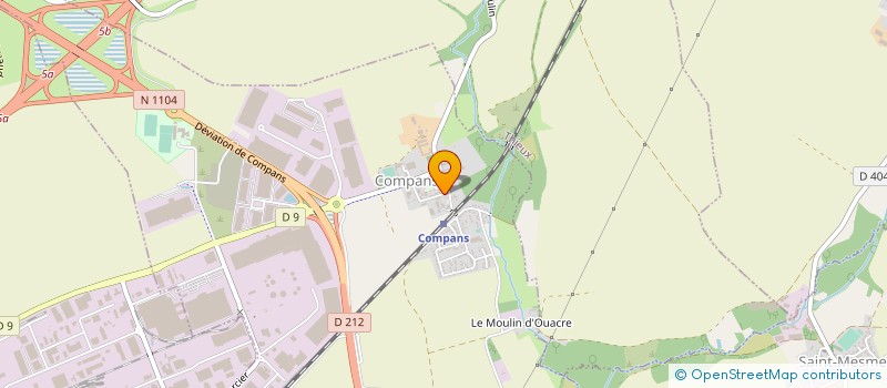 localisation de l'entreprise MONSIEUR JAMES MARIETTE  COMPANS