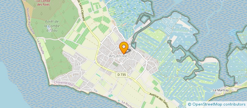 localisation de l'entreprise MONSIEUR JAMES MAYNARD  ARS-EN-RE