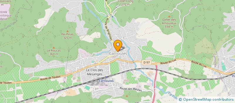 localisation de l'entreprise MONSIEUR JAMES MILLIER  CARNOULES