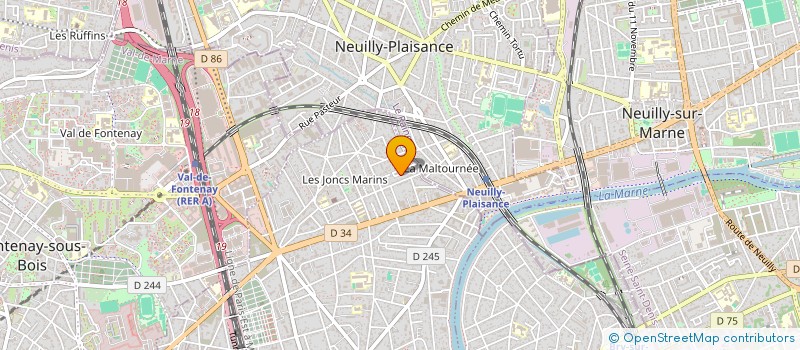 localisation de l'entreprise MONSIEUR JAMES MIMOUNI  LE PERREUX-SUR-MARNE