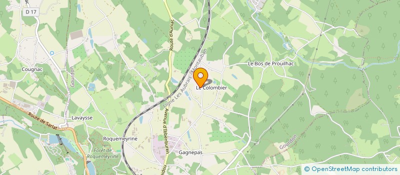 localisation de l'entreprise MONSIEUR JAMES MIRALVES  GOURDON