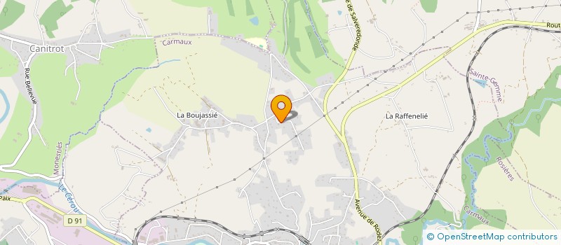 localisation de l'entreprise MONSIEUR JAMES MONTE  CARMAUX