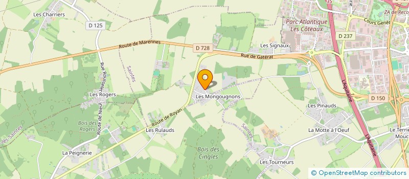 localisation de l'entreprise MONSIEUR JAMES MULBACH  SAINTES