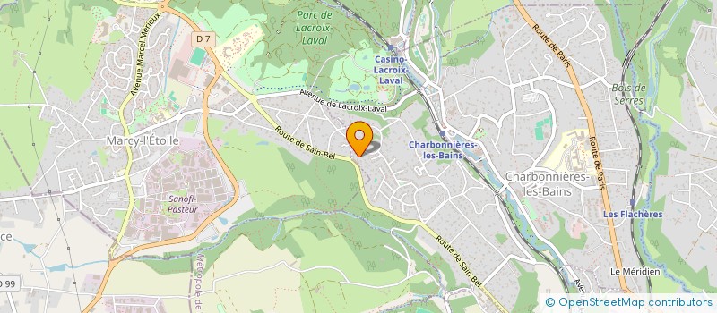 localisation de l'entreprise MONSIEUR JAMES OLAM  CHARBONNIERES-LES-BAINS