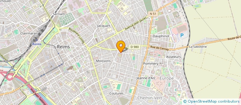 localisation de l'entreprise MONSIEUR JAMES PACZKOWSKI à REIMS