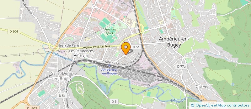 localisation de l'entreprise MONSIEUR JAMES PATIN à AMBERIEU-EN-BUGEY