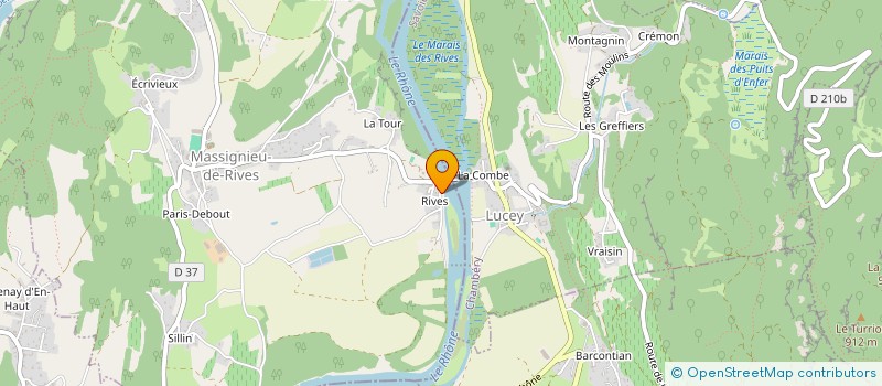 localisation de l'entreprise MONSIEUR JAMES PATRICE BRUNO JACQUET  MASSIGNIEU-DE-RIVES