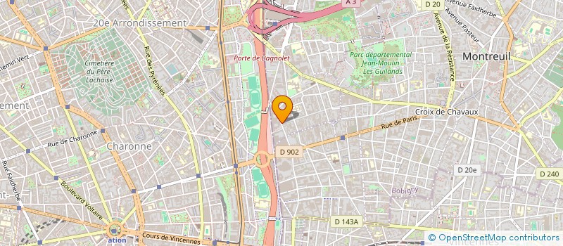 localisation de l'entreprise MONSIEUR JAMES PATRICK LOUGHRAN  BAGNOLET