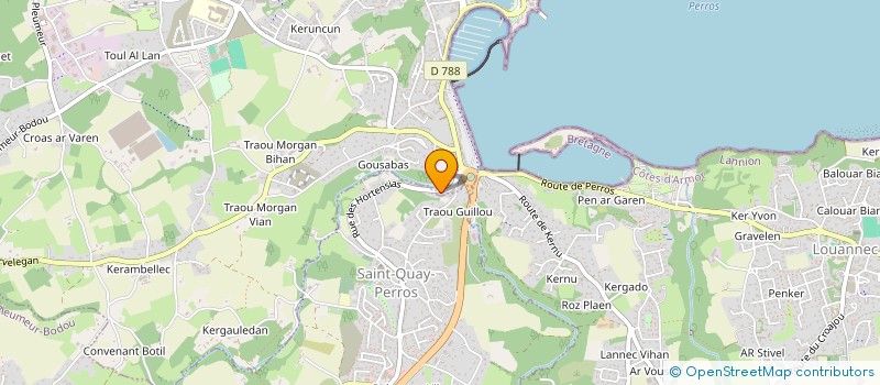 localisation de l'entreprise MONSIEUR JAMES PERCIVAL SLACK à PERROS-GUIREC
