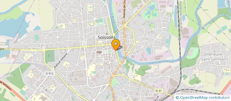 localisation de l'entreprise MONSIEUR JAMES PETITEAUX à SOISSONS