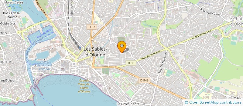 localisation de l'entreprise MONSIEUR JAMES POIROT  LES SABLES D'OLONNE