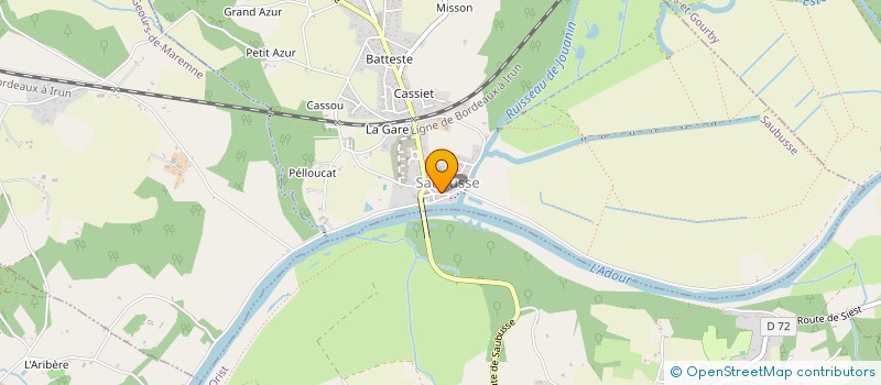 localisation de l'entreprise MONSIEUR JAMES PRADOT  SAUBUSSE