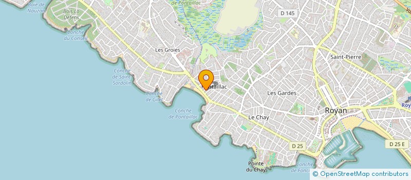 localisation de l'entreprise MONSIEUR JAMES QUELIN  ROYAN