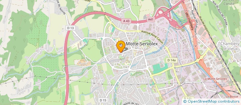 localisation de l'entreprise MONSIEUR JAMES REIGNIER à LA MOTTE-SERVOLEX