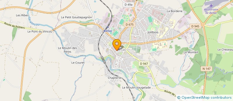 localisation de l'entreprise MONSIEUR JAMES RINTOUL à BELLAC