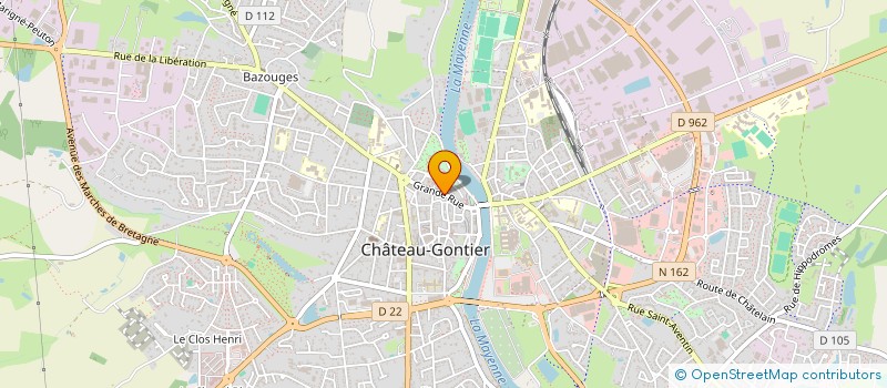 localisation de l'entreprise MONSIEUR JAMES ROBERT  CHATEAU-GONTIER-SUR-MAYENNE