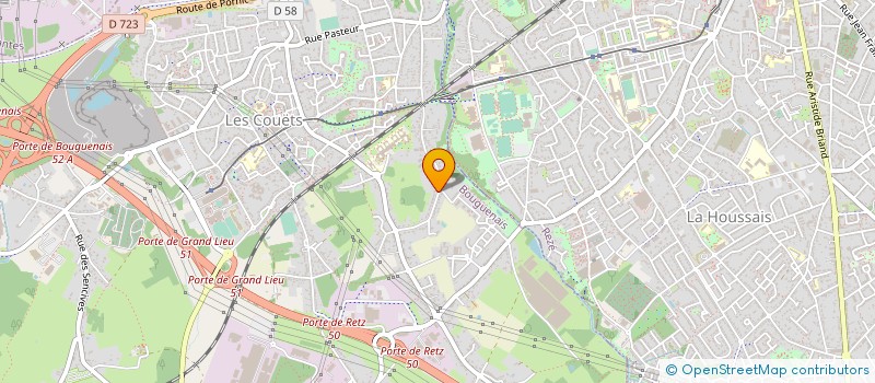 localisation de l'entreprise MONSIEUR JAMES ROBIN  BOUGUENAIS