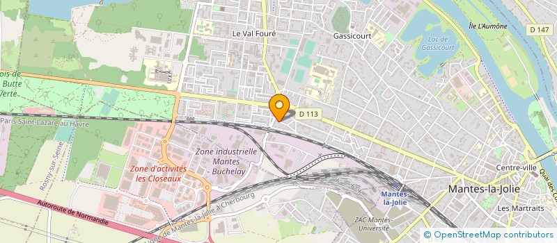 localisation de l'entreprise MONSIEUR JAMES ROY  MANTES-LA-JOLIE