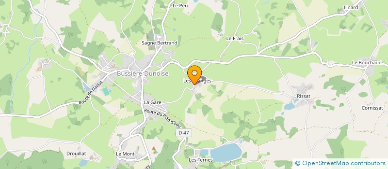localisation de l'entreprise MONSIEUR JAMES SAMPSON-BRUNT à BUSSIERE-DUNOISE