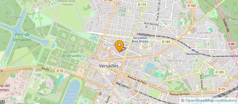 localisation de l'entreprise MONSIEUR JAMES SERFASS à VERSAILLES