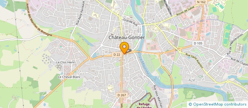 localisation de l'entreprise MONSIEUR JAMES SHAHEEN  CHATEAU-GONTIER-SUR-MAYENNE