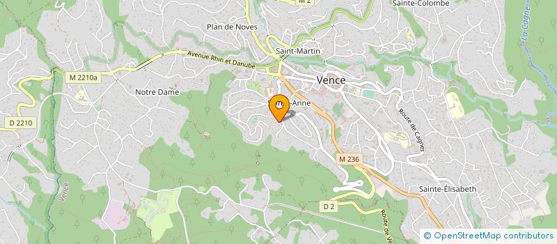 localisation de l'entreprise MONSIEUR JAMES SHAND  VENCE