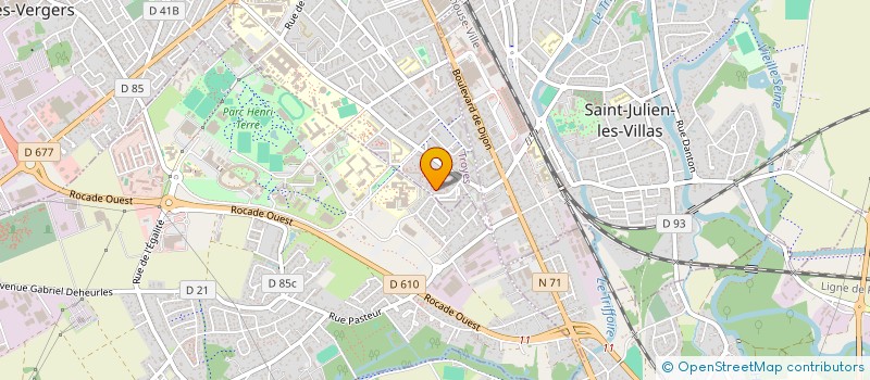 localisation de l'entreprise MONSIEUR JAMES SONZOGNI à TROYES
