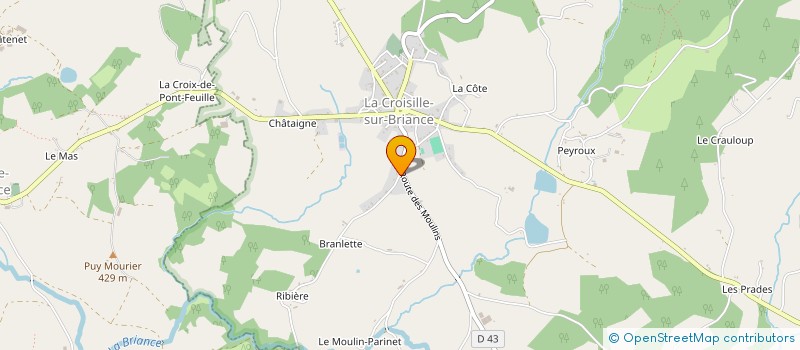 localisation de l'entreprise MONSIEUR JAMES STEPHENSON à LA CROISILLE-SUR-BRIANCE