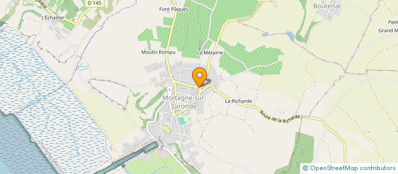 localisation de l'entreprise MONSIEUR JAMES THOMAS  BOUTENAC-TOUVENT